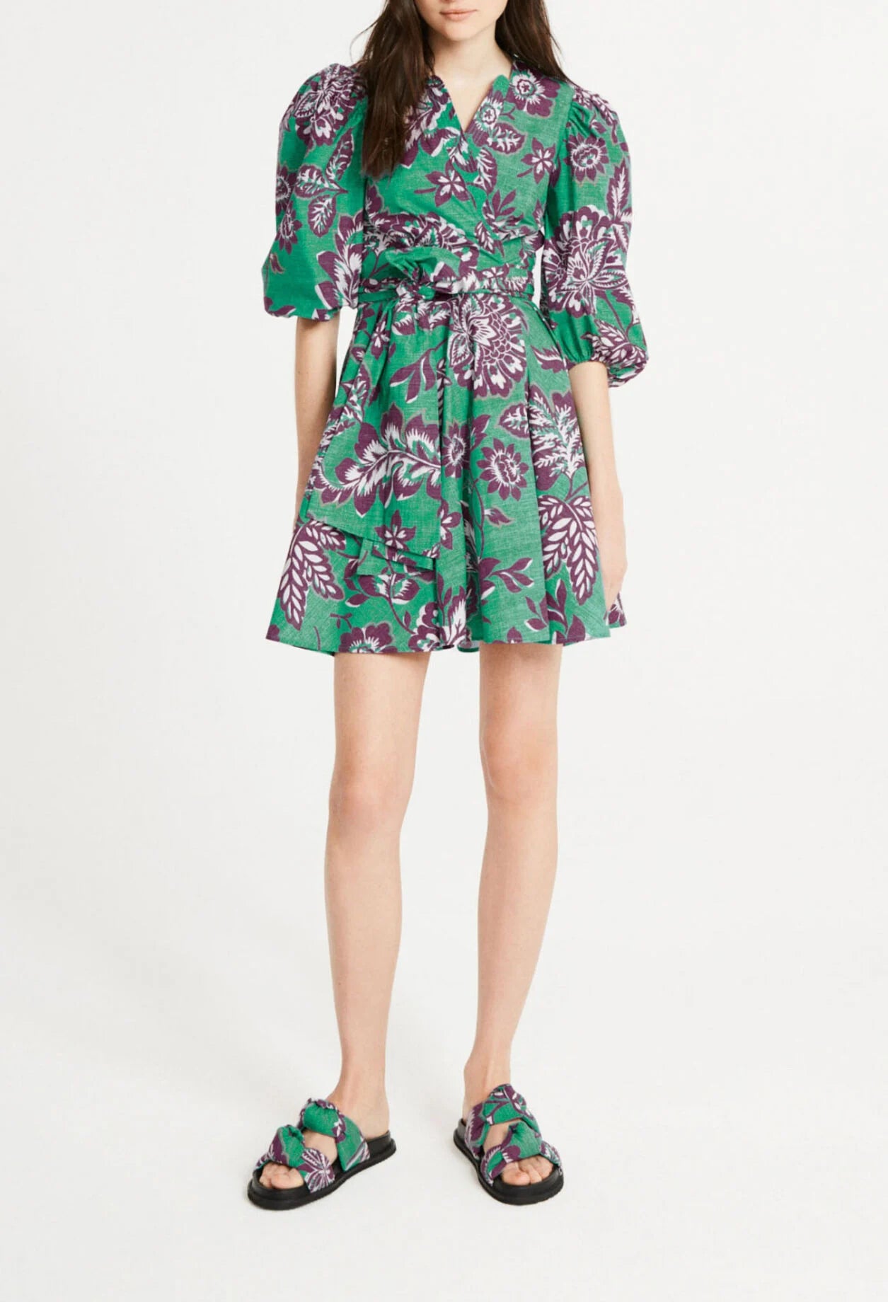 Claudie Pierlot - Robe portefeuille motifs T.38