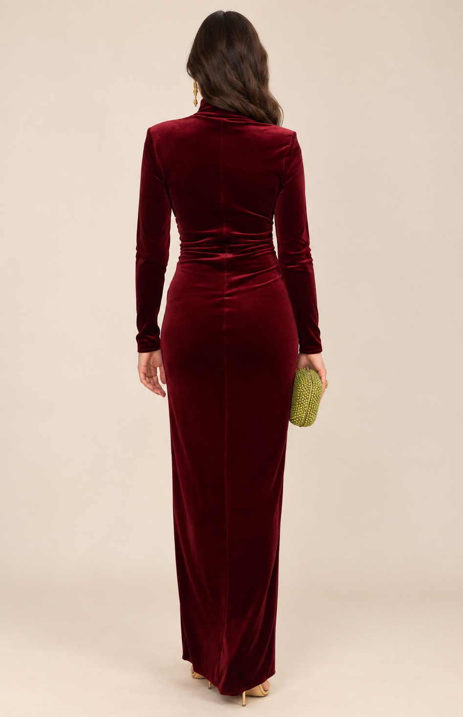 Robe Jaz velours bordeaux
