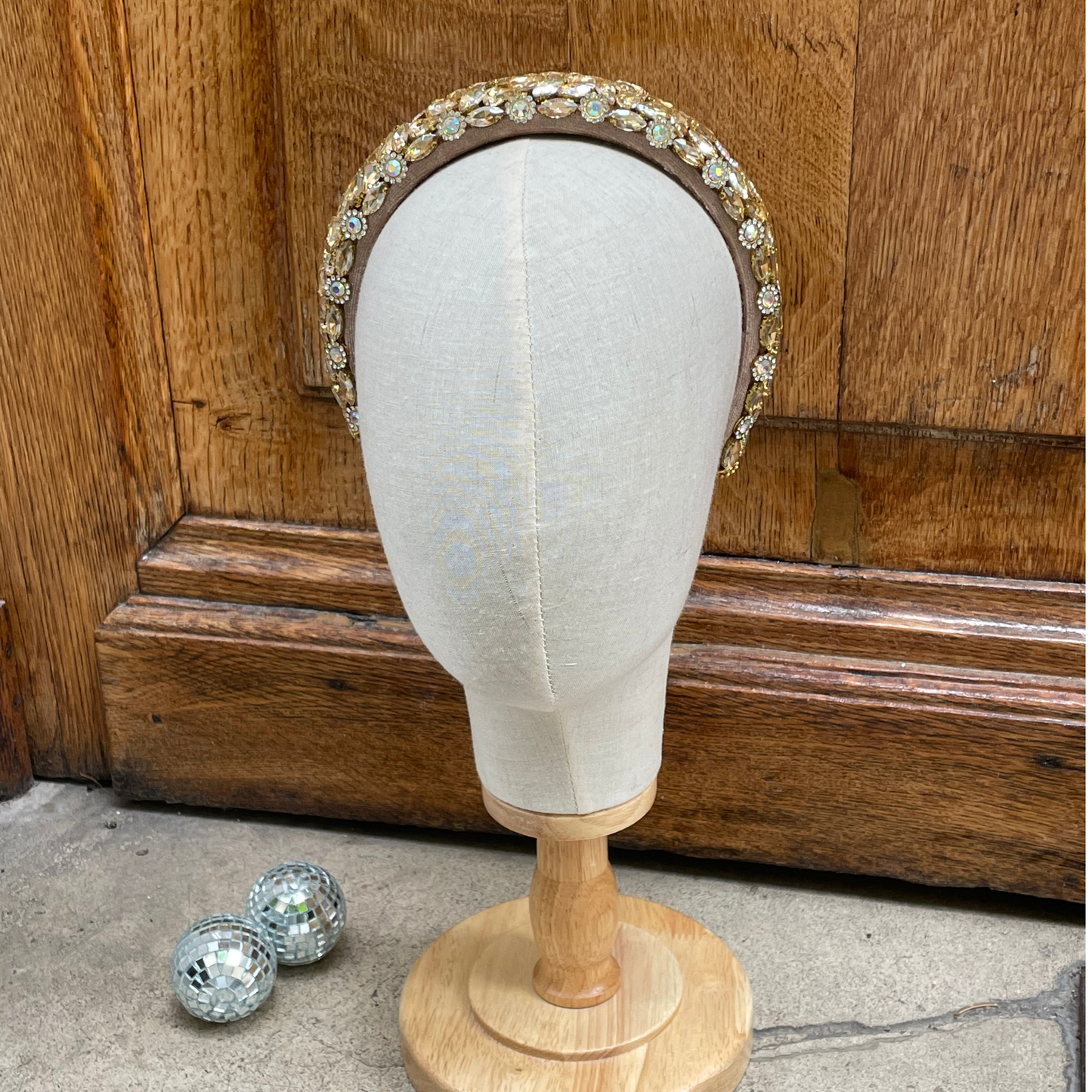 Maison Tiaré - Diadème doré strass