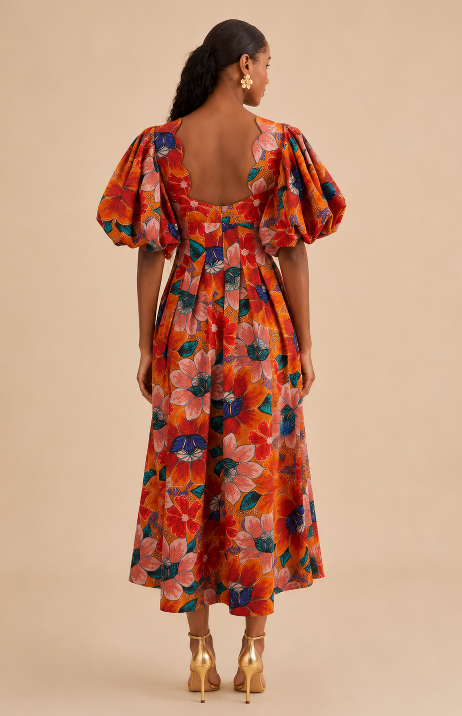 Robe Marias longue fleurs