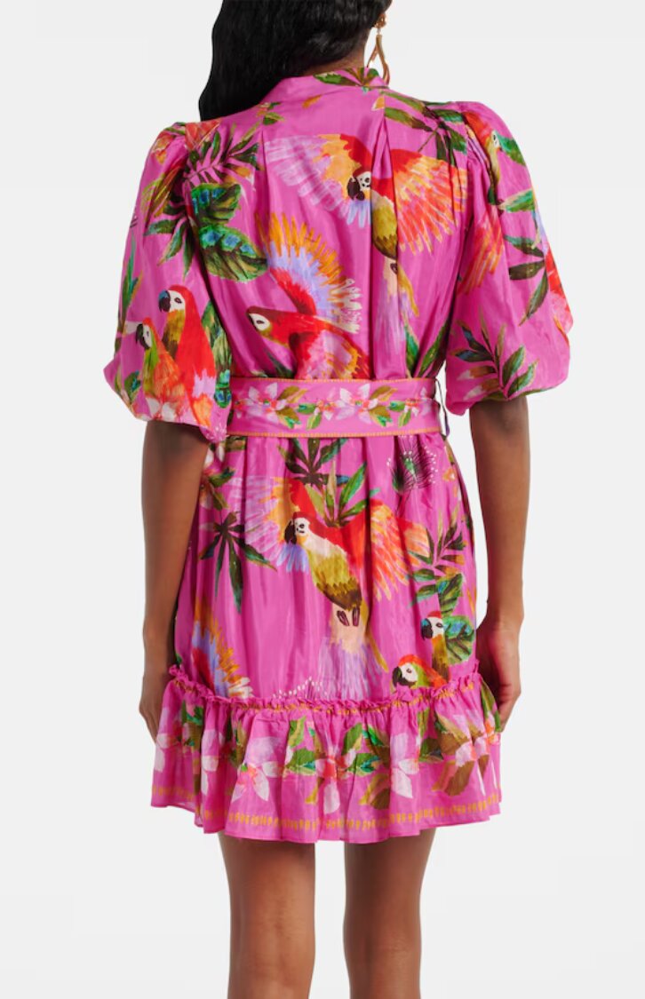 Farm Rio - Robe Pink Macaw