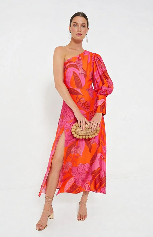 Farm Rio - Robe Dewdrop one shoulder