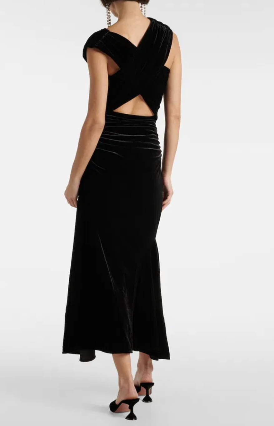 Robe velours noire