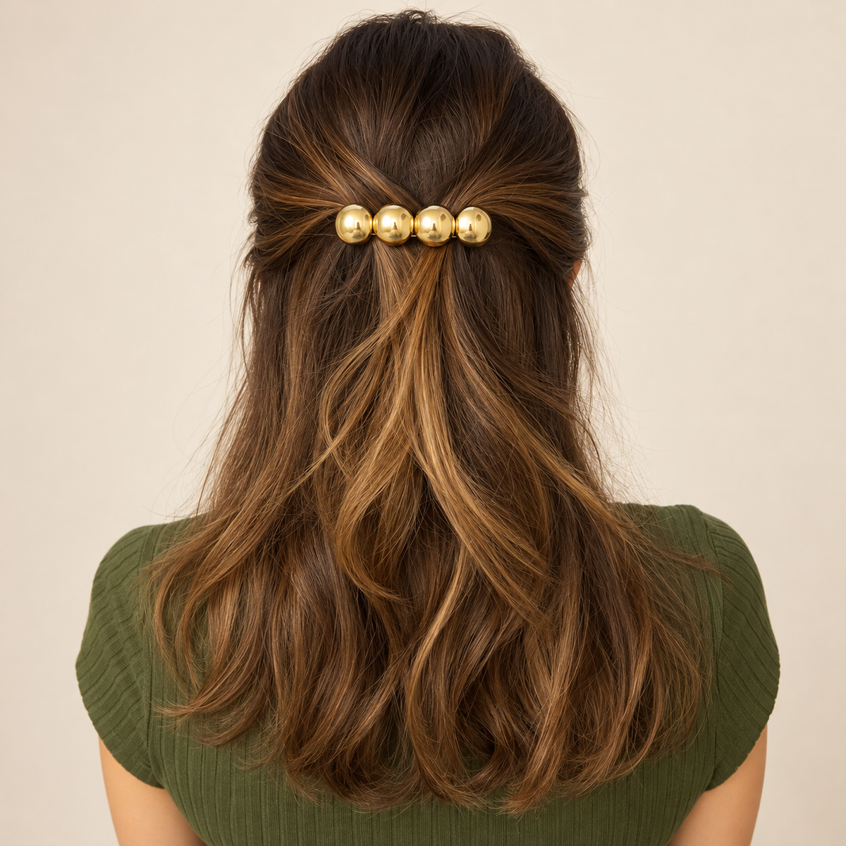 Barrette quatuor ronde