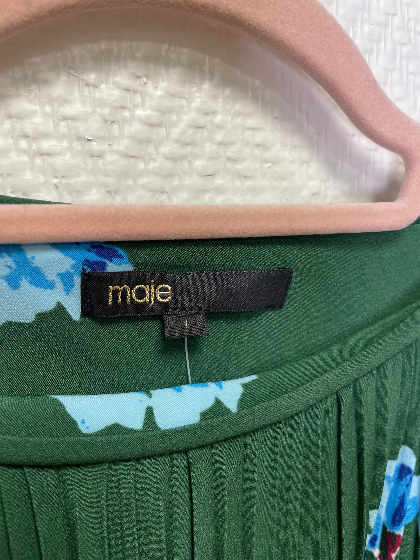 Maje - Robe plissée fleurs T.1