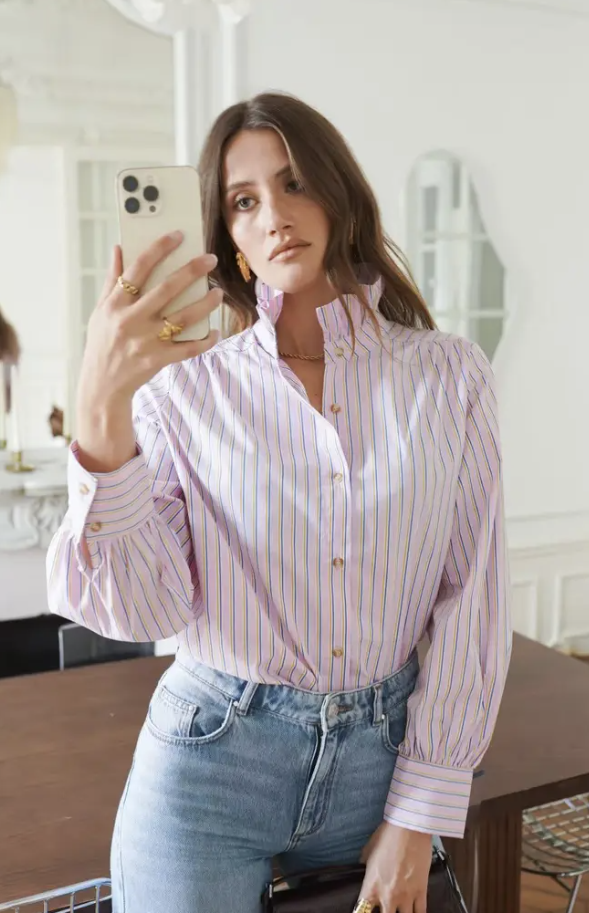 Chemise à rayures T.S/M-M/L