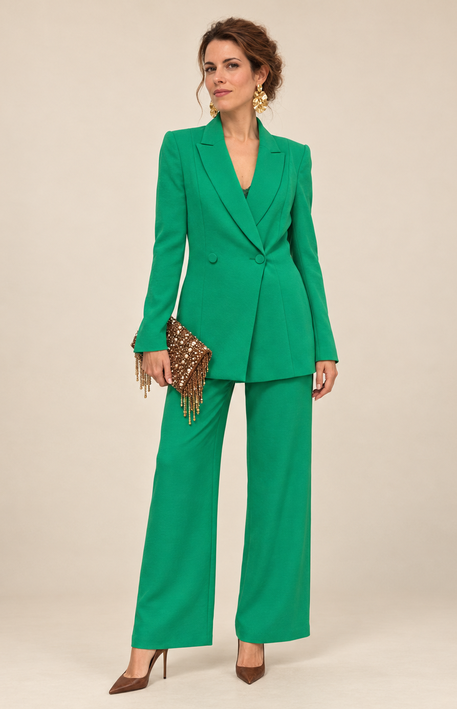 Tailleur vert
