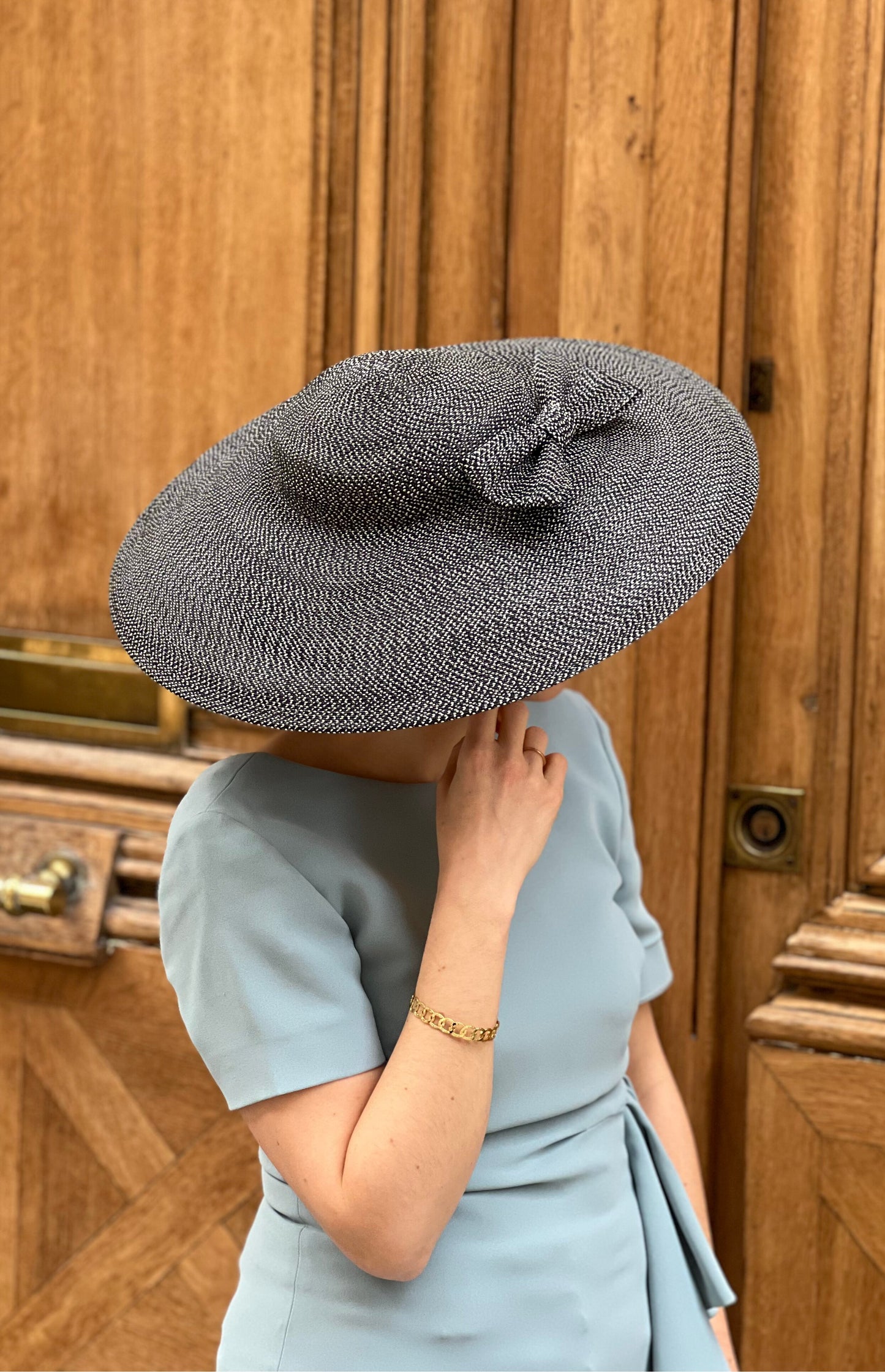 Mademoiselle Chapeaux - Chapeau gris noeud