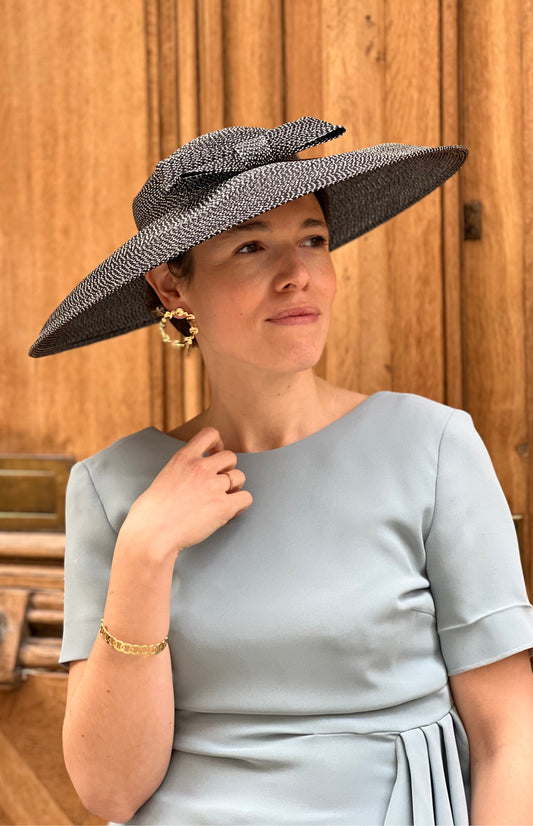 Mademoiselle Chapeaux - Chapeau gris noeud