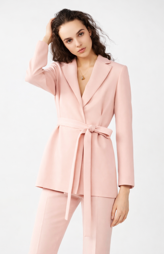 Maje - Tailleur nude