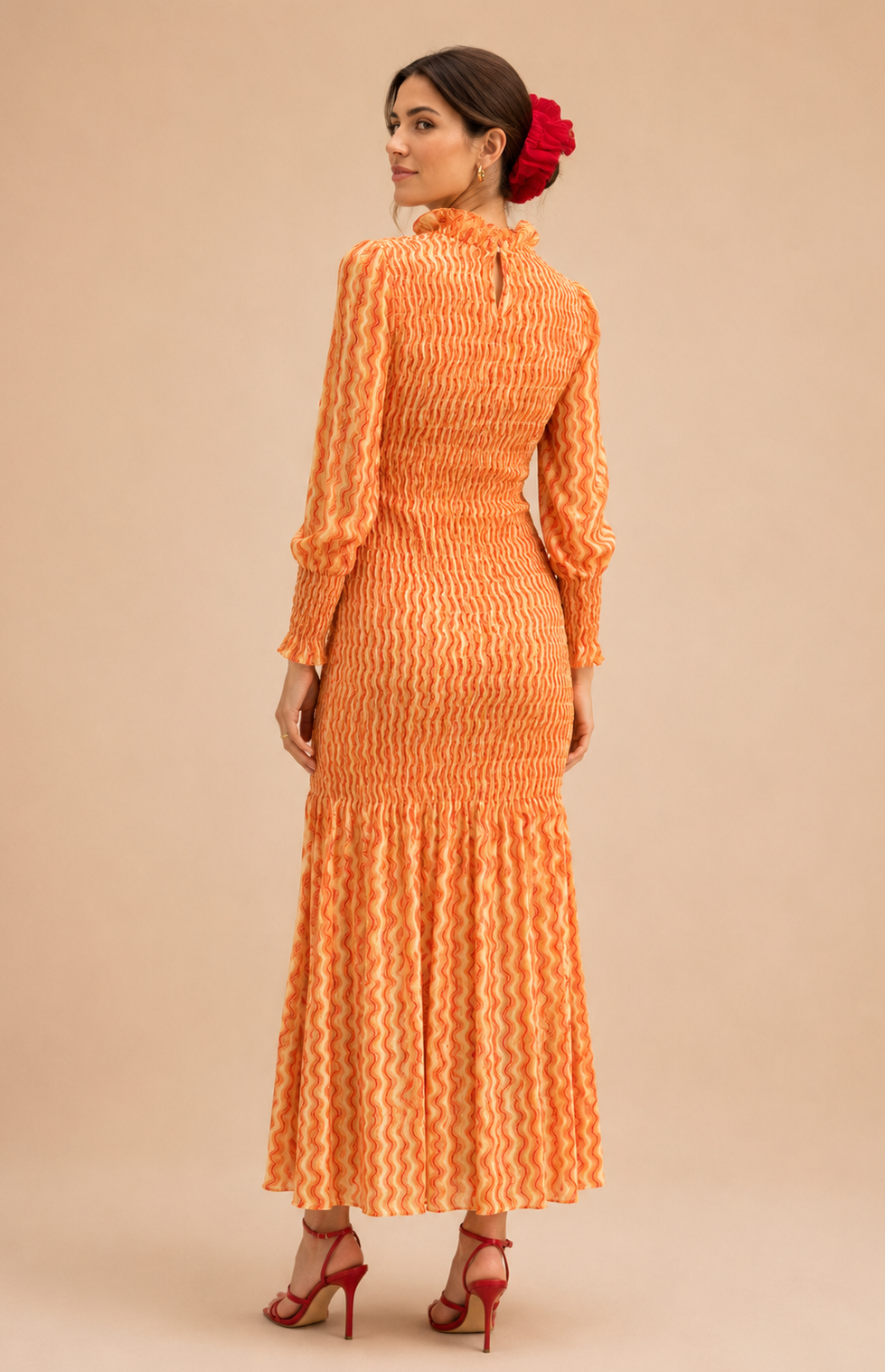 Robe Aleria orange waves
