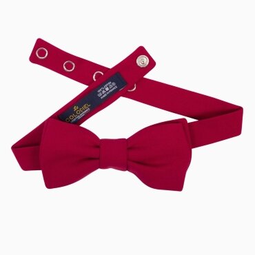 Le Colonel - Noeud papillon coton bordeaux