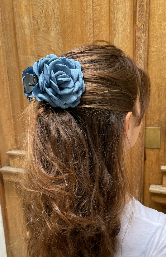 Pince fleur - bleu jeans