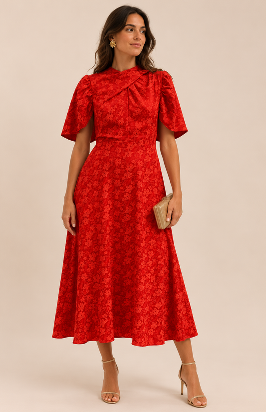 Robe Maeve satin à fleurs