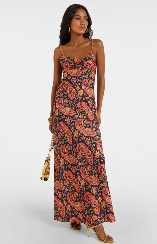 Rabanne - Robe maxi Paisley