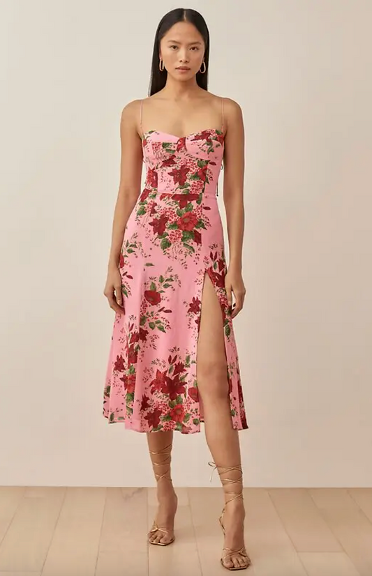 Reformation - Robe Juliette fleurs