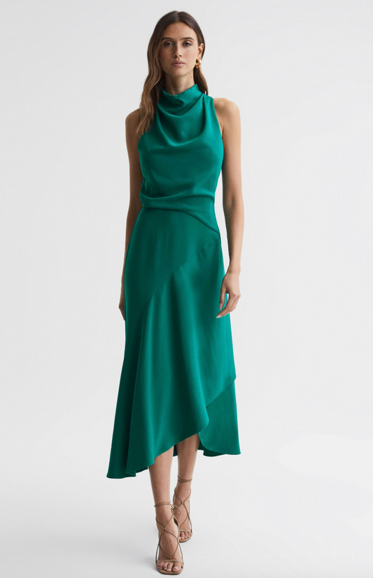 Reiss - Robe midi drapée