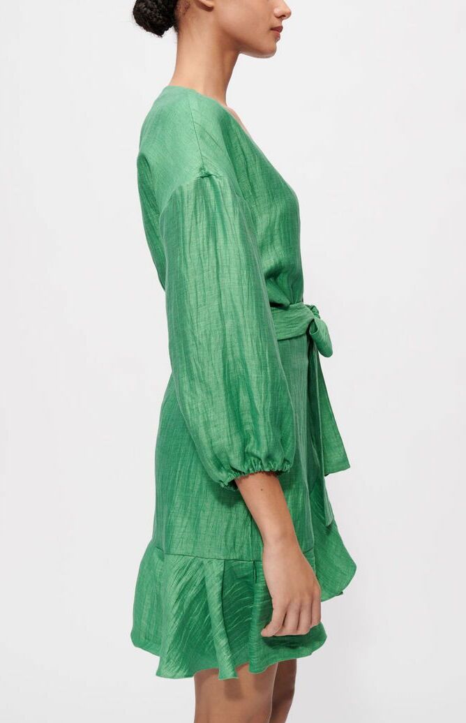 Robe verte maje sale