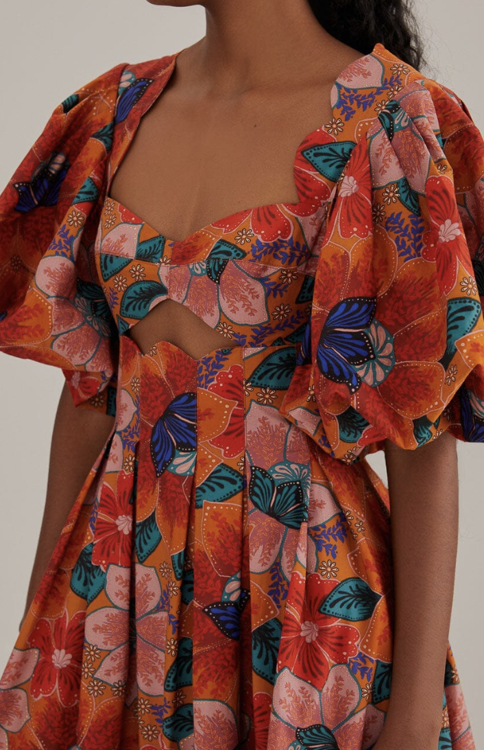 Robe Marias longue fleurs