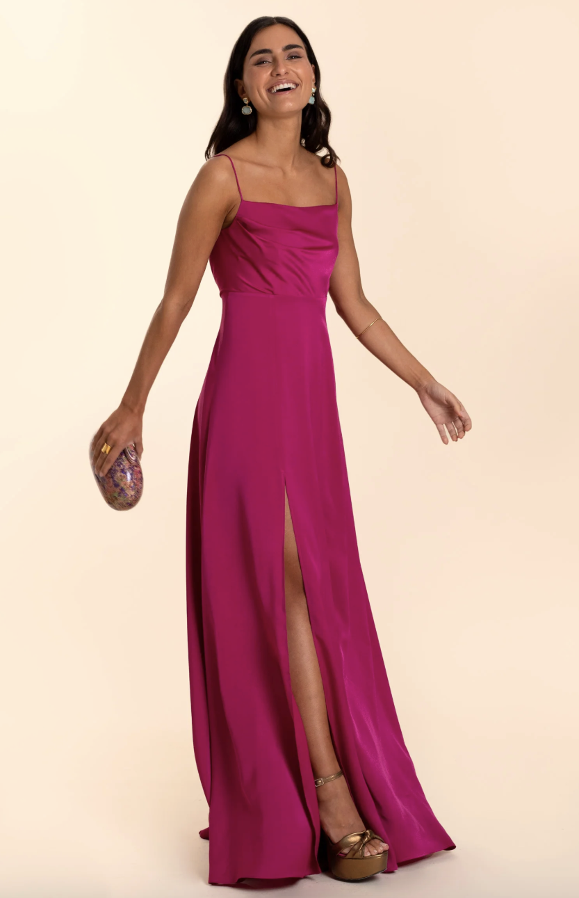 The-Are - Robe longue Hudson rosa