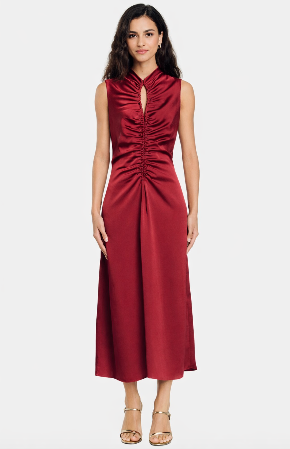 Sandro - Robe Titanic bordeaux