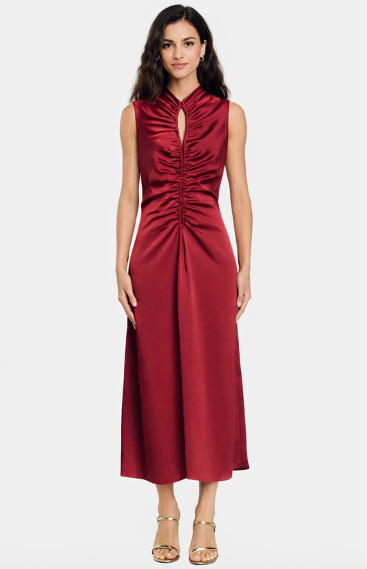 Sandro - Robe Titanic bordeaux