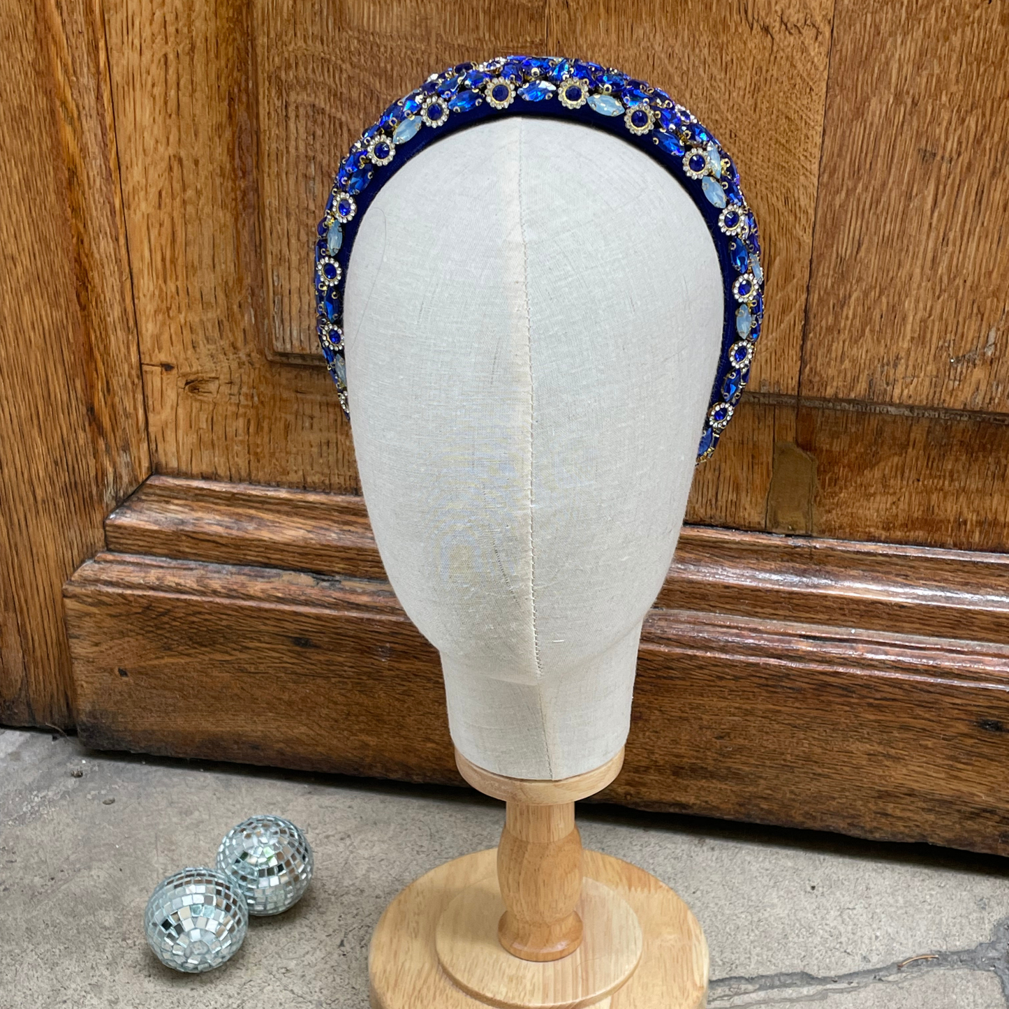 Maison Tiaré - Diadème bleu strass