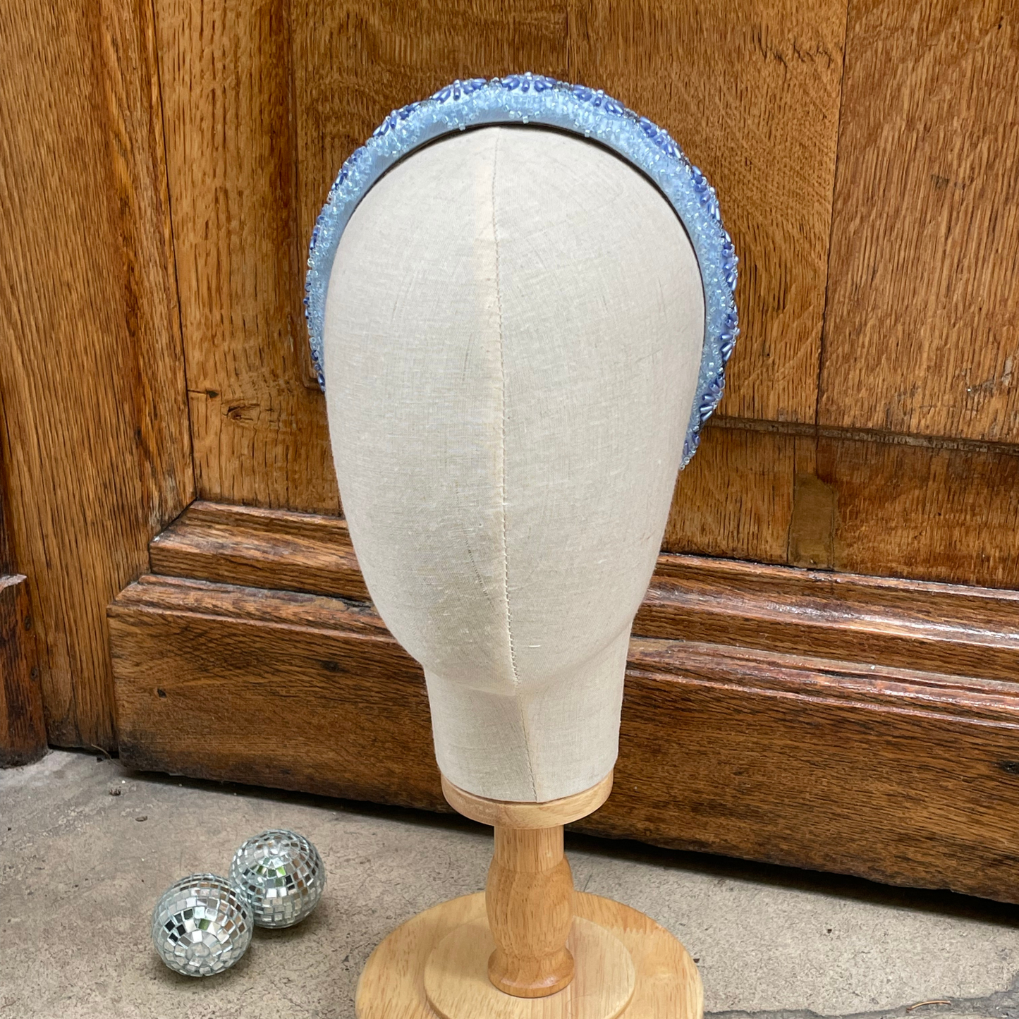 Maison Tiaré - Serre-tête perles bleu ciel