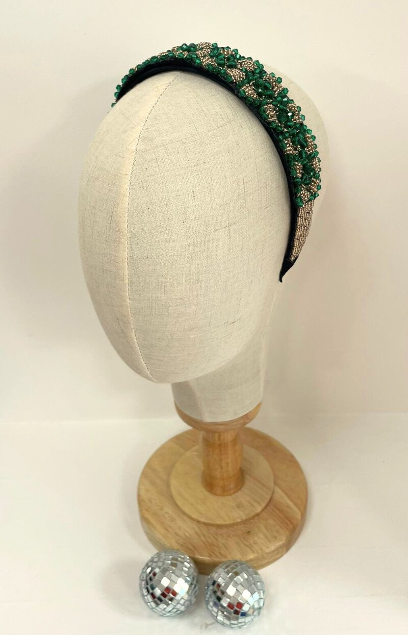 Sautoir de Perles Vertes et Marbrées/collier perle pâte polymère/green Sautoir de Perles Vertes et Marbrées/collier perle pâte polymère/green