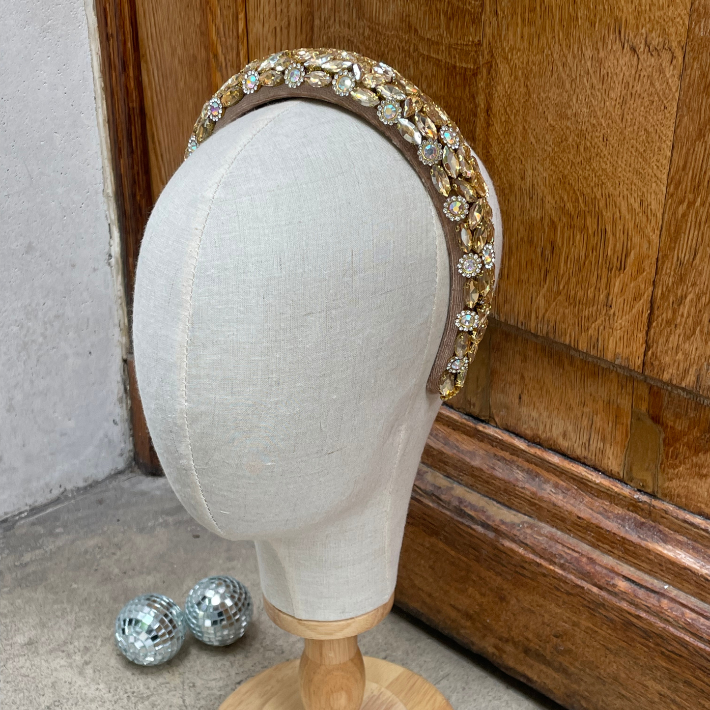 Maison Tiaré - Diadème doré strass