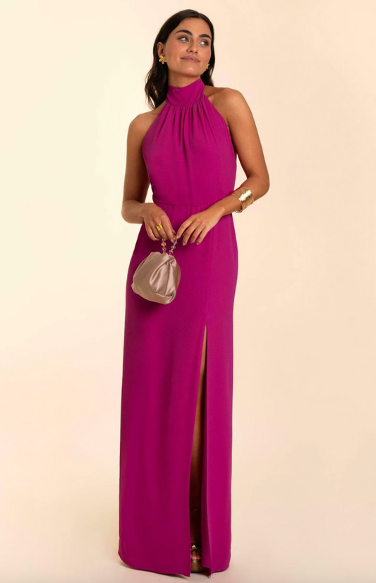 The-Are - Robe rose longue halter