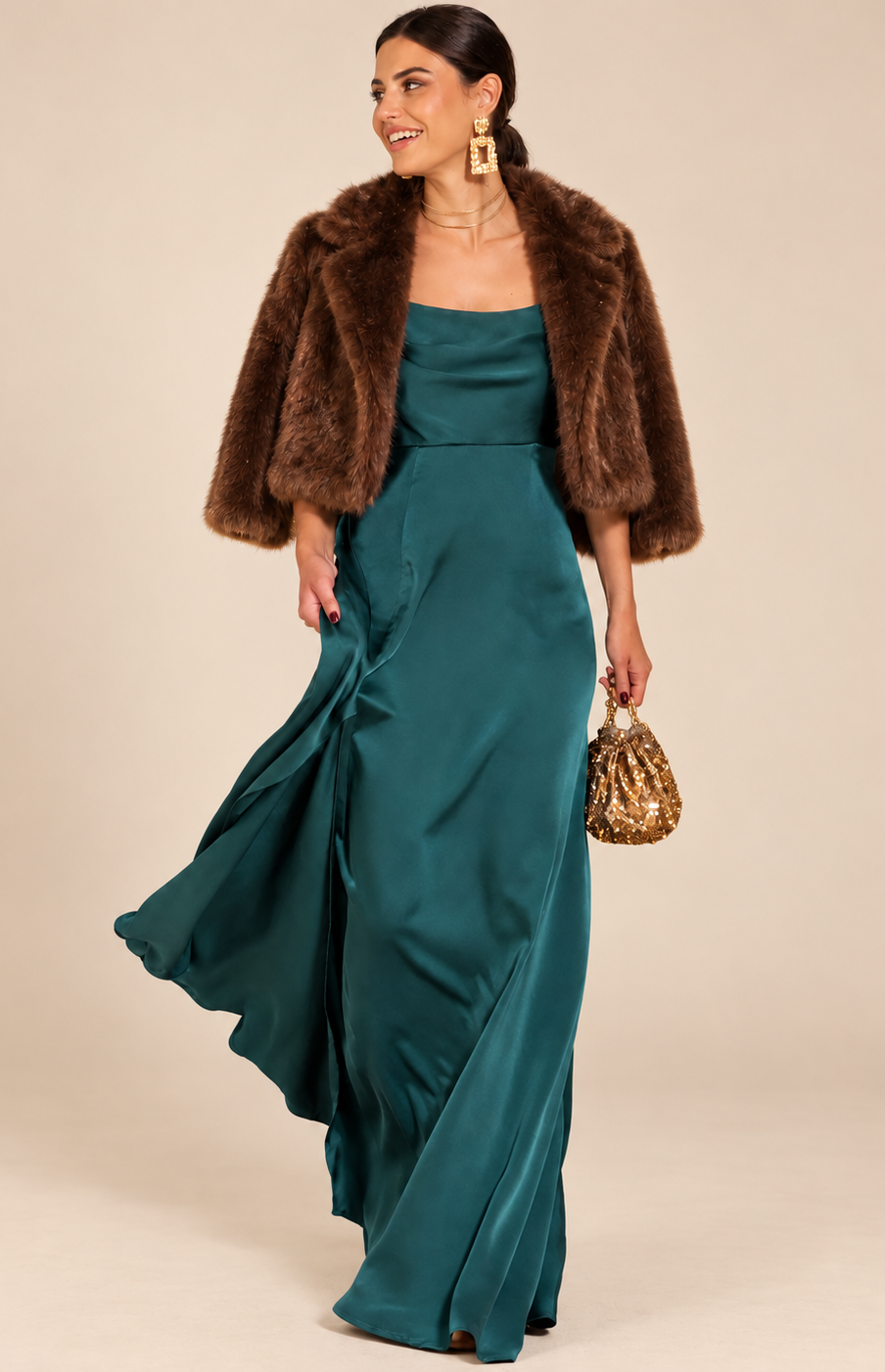 Robe Hudson vert bouteille