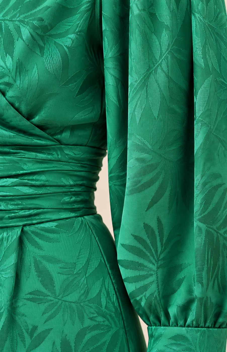 Combinaison satin verte