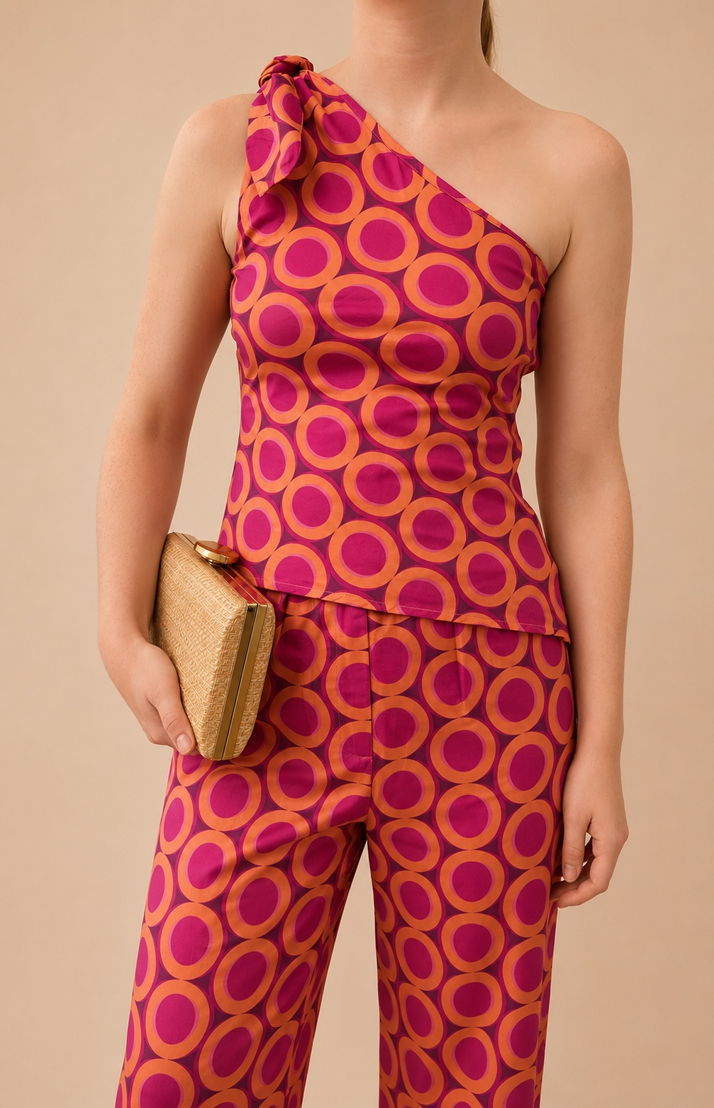 Ensemble rose et orange