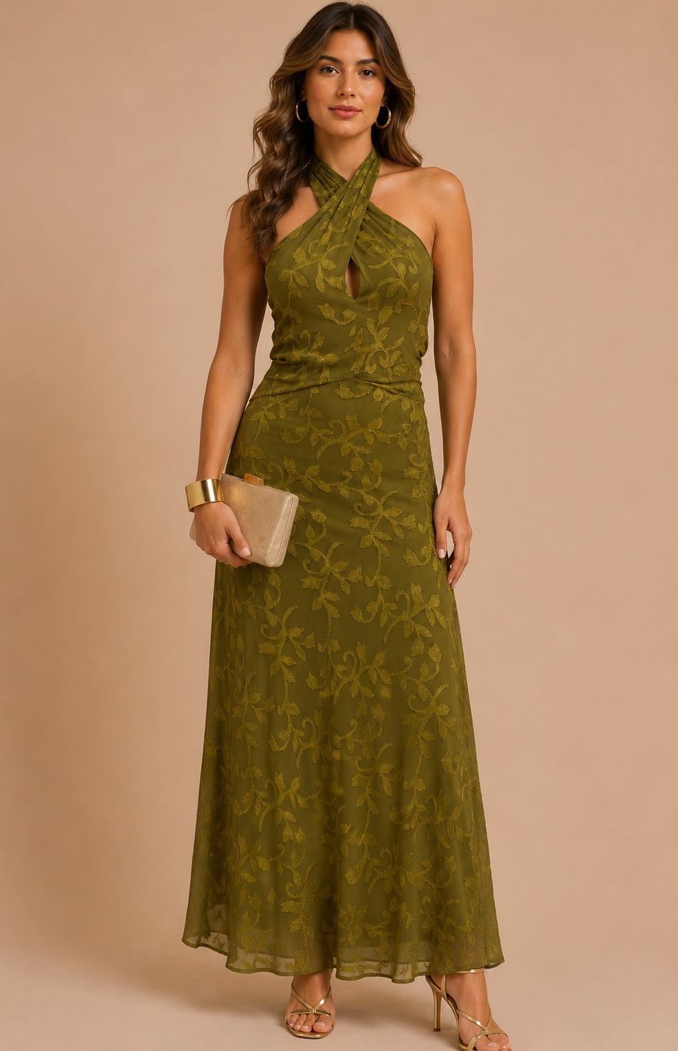 Robe vert olive
