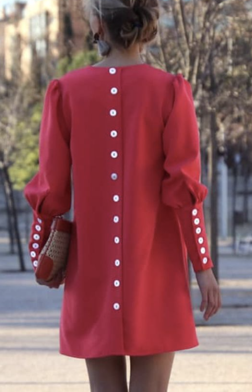 An&Be - Robe Lily rouge corail